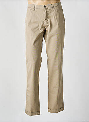 Pantalon chino tissage popeline taille normale beige MASON'S homme