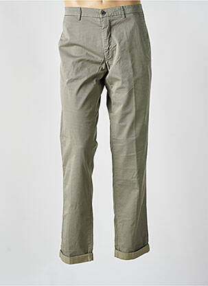 Pantalon chino tissage chiné taille normale vert MASON'S homme