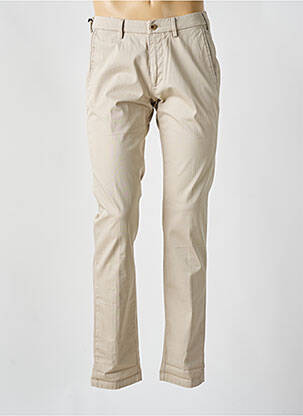 Pantalon chino tissage popeline taille normale beige MASON'S homme