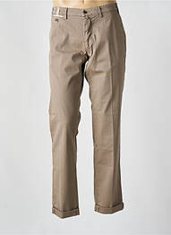 Pantalon chino tissage popeline taille normale marron MASON'S homme