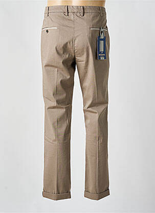 Pantalon chino tissage popeline taille normale marron MASON'S homme