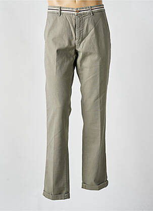 Pantalon chino tissage chiné taille normale vert MASON'S homme