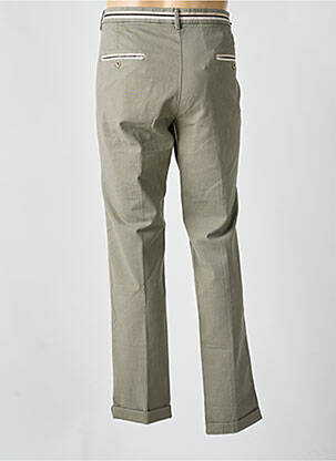 Pantalon chino tissage chiné taille normale vert MASON'S homme