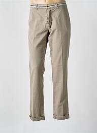 Pantalon chino tissage chiné taille normale marron MASON'S homme