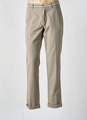 Pantalon chino tissage chiné taille normale marron MASON'S homme