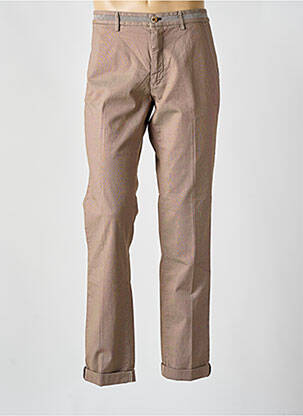Pantalon chino tissage chiné taille normale marron MASON'S homme