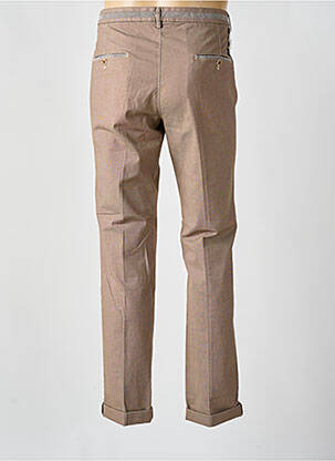 Pantalon chino tissage chiné taille normale marron MASON'S homme