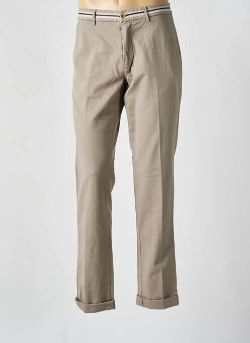 Pantalon chino tissage chiné taille normale marron MASON'S homme