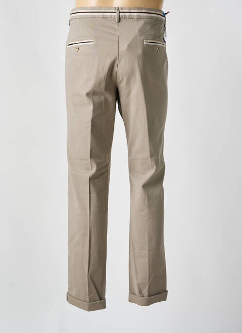 Pantalon chino tissage chiné taille normale marron MASON'S homme
