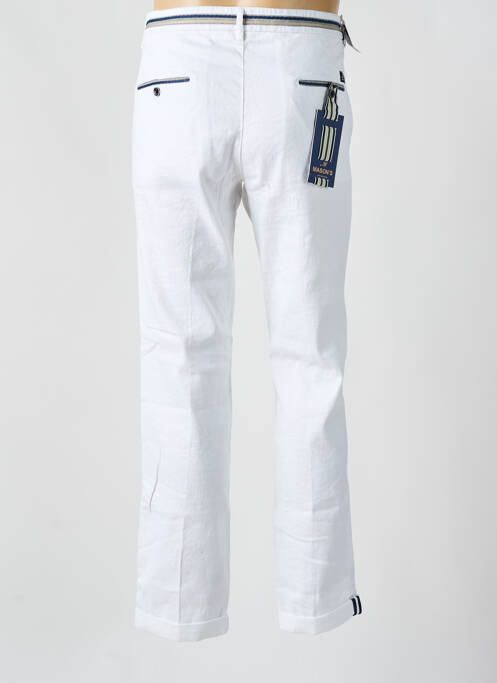 Pantalon chino blanc MASON'S pour homme