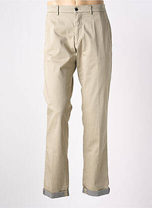 Pantalon chino tissage popeline taille normale beige MASON'S homme