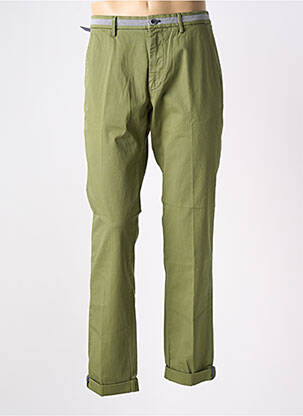 Pantalon chino stretch taille normale vert MASON'S homme