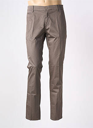 Pantalon chino stretch taille normale marron PANAMA homme