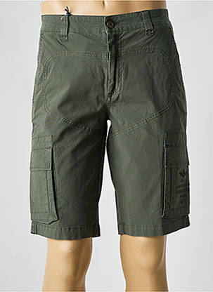 Bermuda tissage popeline vert AERONAUTICA homme