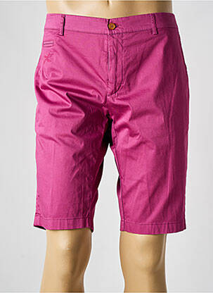 Bermuda tissage popeline taille normale violet PANAMA homme