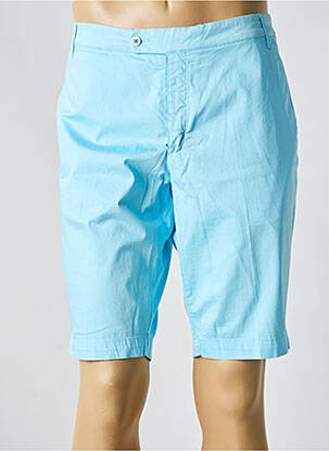 Bermuda tissage popeline taille normale bleu PANAMA homme