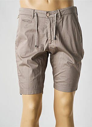 Bermuda tissage popeline gris PANAMA homme