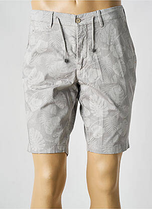 Bermuda tissage popeline taille normale gris PANAMA homme