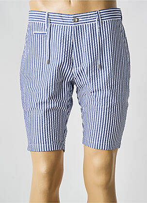 Bermuda tissage popeline taille normale bleu PANAMA homme