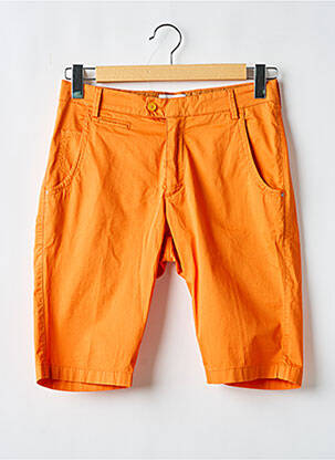 Bermuda tissage popeline taille normale orange PANAMA homme