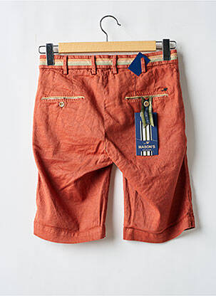 Bermuda poches taille normale orange MASON'S homme