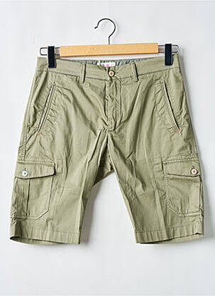 Bermuda tissage popeline taille normale vert PANAMA homme