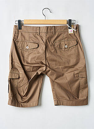 Bermuda tissage popeline taille normale marron PANAMA homme