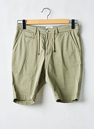 Bermuda stretch taille normale vert PANAMA homme