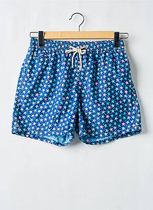 Short de bain tissage popeline bleu MC2 SAINT BARTH homme