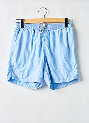 Short de bain tissage popeline bleu MC2 SAINT BARTH homme