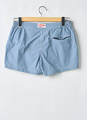 Short de bain tissage popeline bleu MC2 SAINT BARTH homme