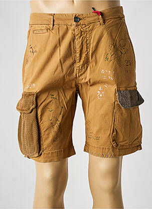 Bermuda stretch taille normale marron BOB homme