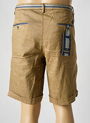 Bermuda stretch taille normale marron MASON'S homme