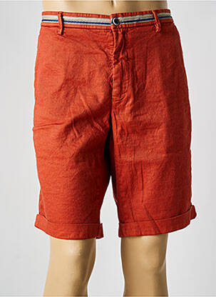 Bermuda stretch taille normale rouge MASON'S homme