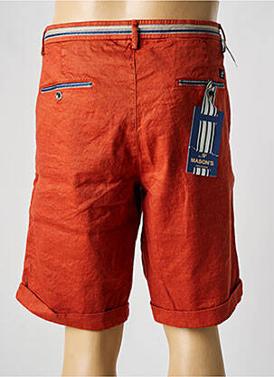 Bermuda stretch taille normale rouge MASON'S homme