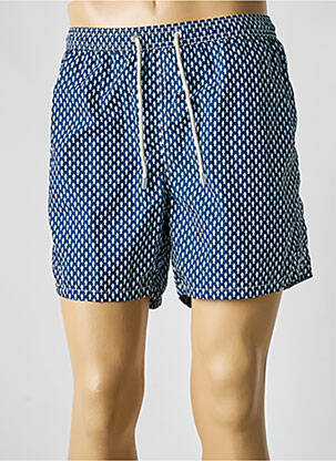 Short de bain tissage imperméable bleu MC2 SAINT BARTH homme