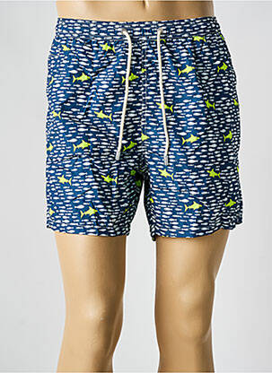 Short de bain tissage imperméable bleu MC2 SAINT BARTH homme