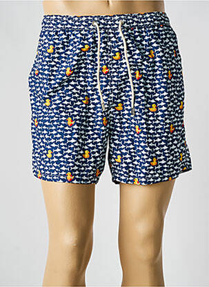 Short de bain tissage imperméable bleu MC2 SAINT BARTH homme