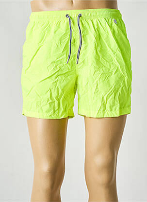 Short de bain tissage imperméable jaune MC2 SAINT BARTH homme