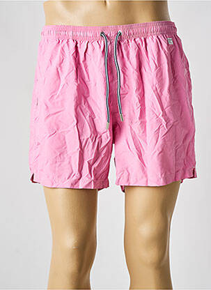 Short de bain tissage imperméable rose MC2 SAINT BARTH homme