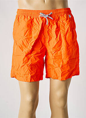 Short de bain tissage imperméable orange MC2 SAINT BARTH homme