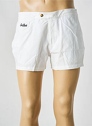 Short de bain tissage imperméable blanc MC2 SAINT BARTH homme