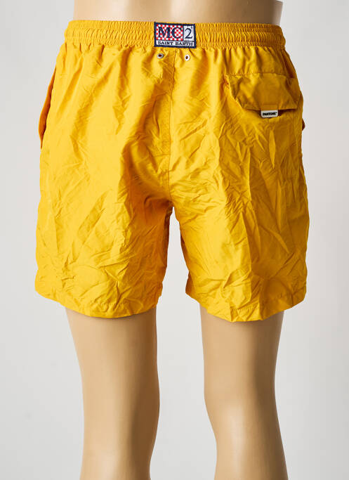 Short de bain tissage imperméable jaune MC2 SAINT BARTH homme