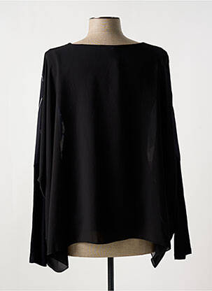Tunique manches longues col rond noir ALAIN MURATI femme