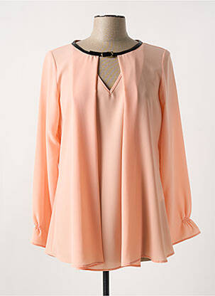 Top stretch manches longues orange ALAIN MURATI femme