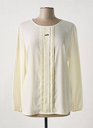 Blouse légère et transparente manches longues beige ALAIN MURATI femme
