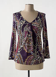 Top stretch manches longues violet ROMEO POUR JULIETTE femme