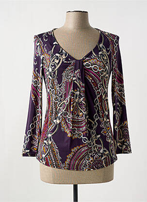 Top stretch manches longues violet ROMEO POUR JULIETTE femme