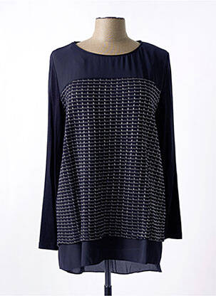 Tunique manches longues bleu ALAIN MURATI femme