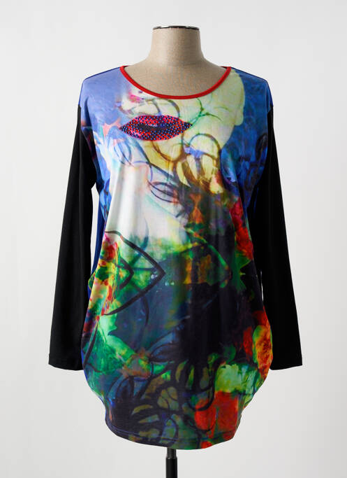 Tunique manches longues bleu EDEN & ORPHEE pour femme